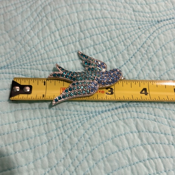 Monet blue bird pin with box - Picture 7 of 14